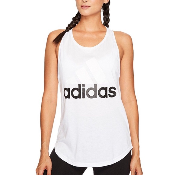 adidas logo tank